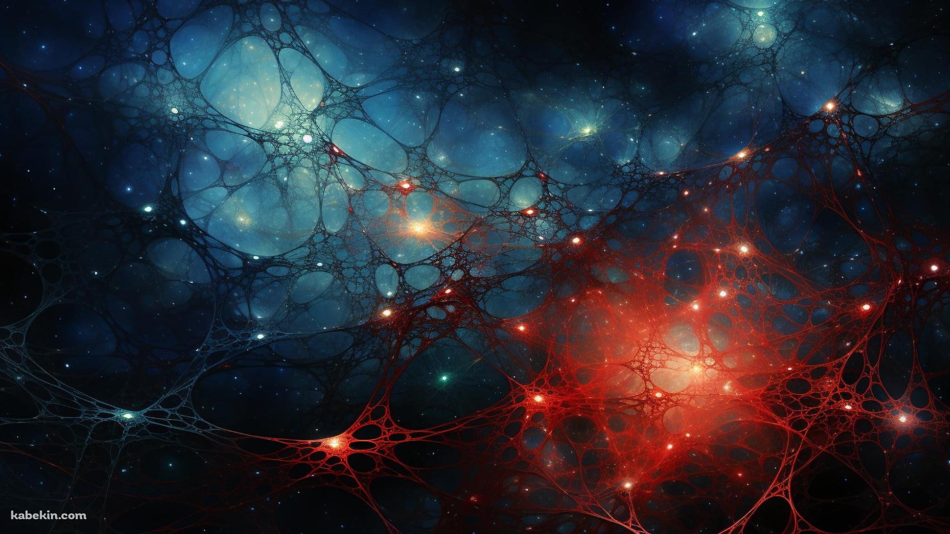 蜘蛛の巣のような宇宙の壁紙(1920px x 1080px) 高画質 PC・デスクトップ用