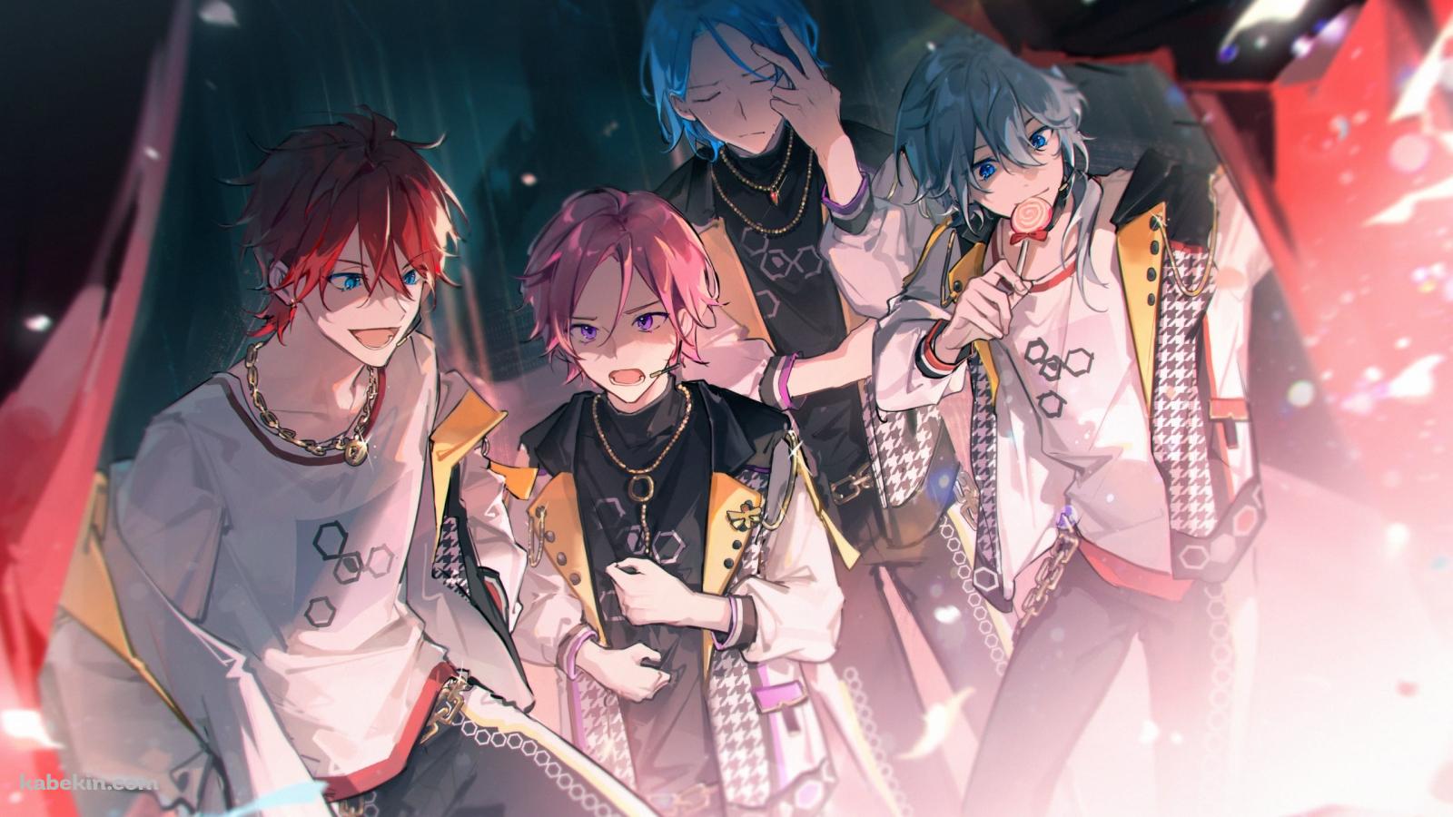 天城燐音 / 桜河こはく / 椎名ニキ / HiMERU / あんさんぶるスターズ / Ensemble Starsの壁紙(1600px x 900px) 高画質 PC・デスクトップ用