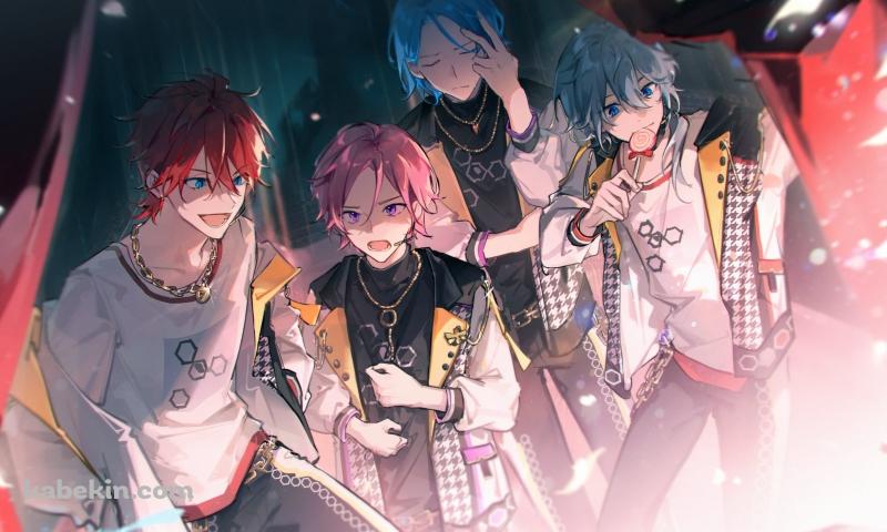 天城燐音 / 桜河こはく / 椎名ニキ / HiMERU / あんさんぶるスターズ / Ensemble Starsの壁紙(800px x 480px) 高画質 PC・デスクトップ用