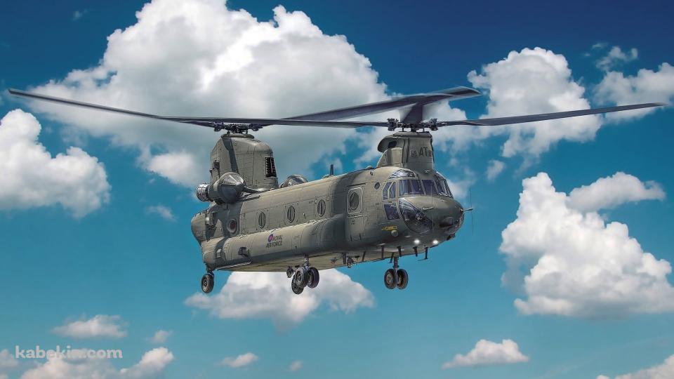 青空を飛ぶCH-47 チヌーク / ボーイング・バートル社の壁紙(960px x 540px) 高画質 PC・デスクトップ用