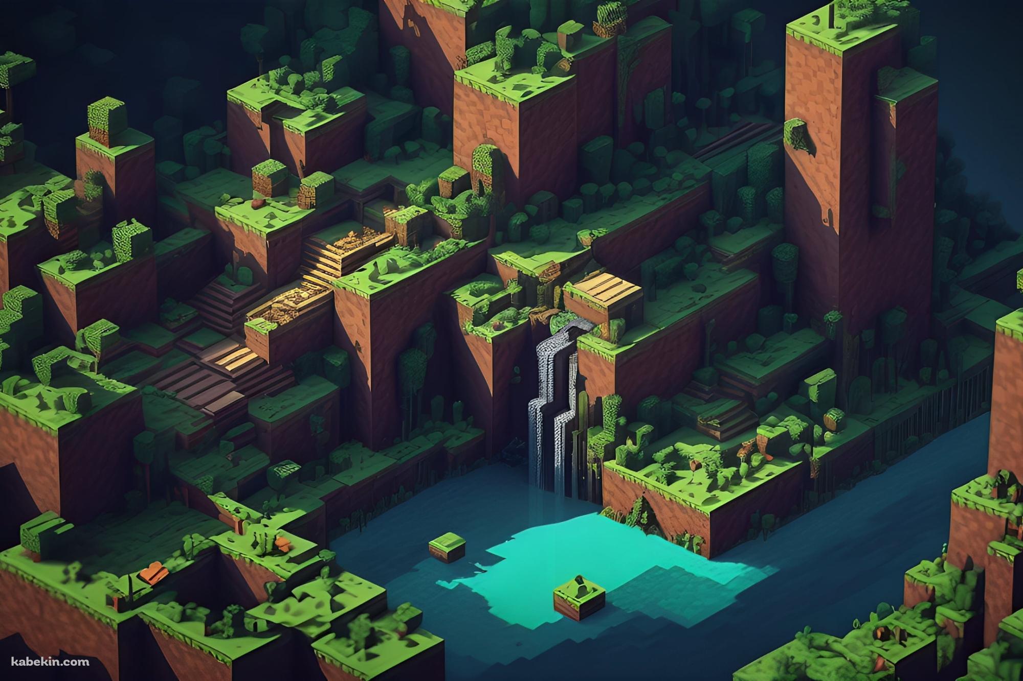 影のあるマイクラの緑の大地(2000x1333px)のデスクトップPC用の壁紙 | 高画質 | 壁紙キングダム