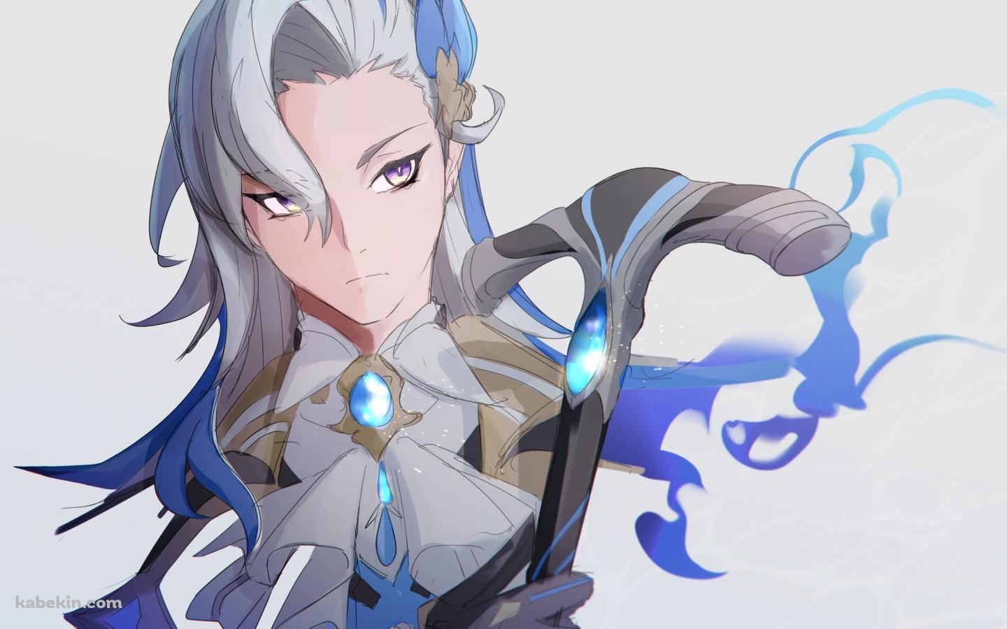 杖を持ったかっこいいヌヴィレット / 原神の壁紙(1440px x 900px) 高画質 PC・デスクトップ用