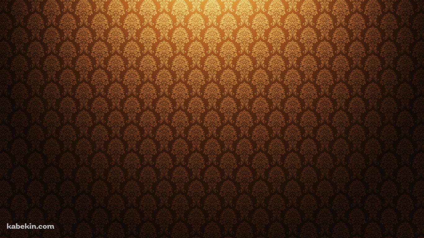 高級感のある黄土色のパターンの壁紙(1366px x 768px) 高画質 PC・デスクトップ用