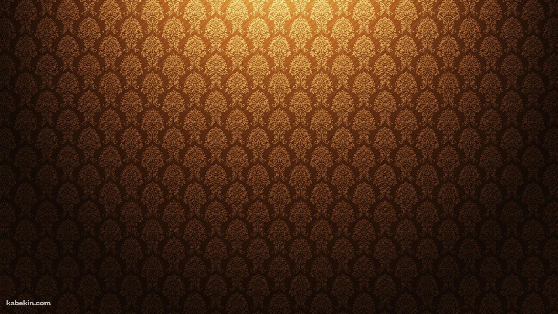 高級感のある黄土色のパターンの壁紙(1920px x 1080px) 高画質 PC・デスクトップ用