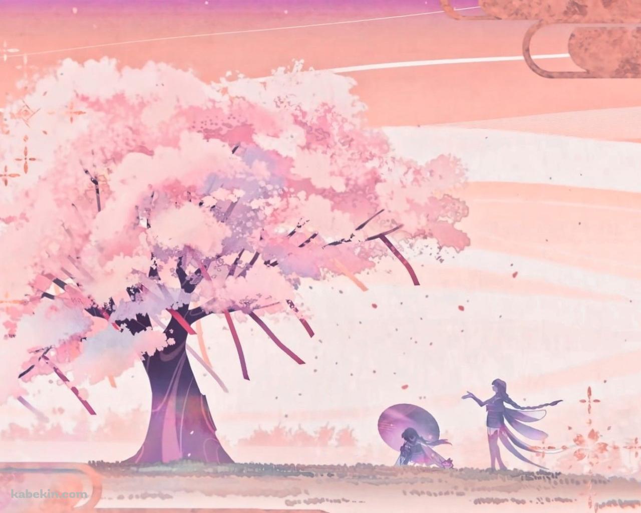 桜色のピンクの風景 / 原神の壁紙(1280px x 1024px) 高画質 PC・デスクトップ用