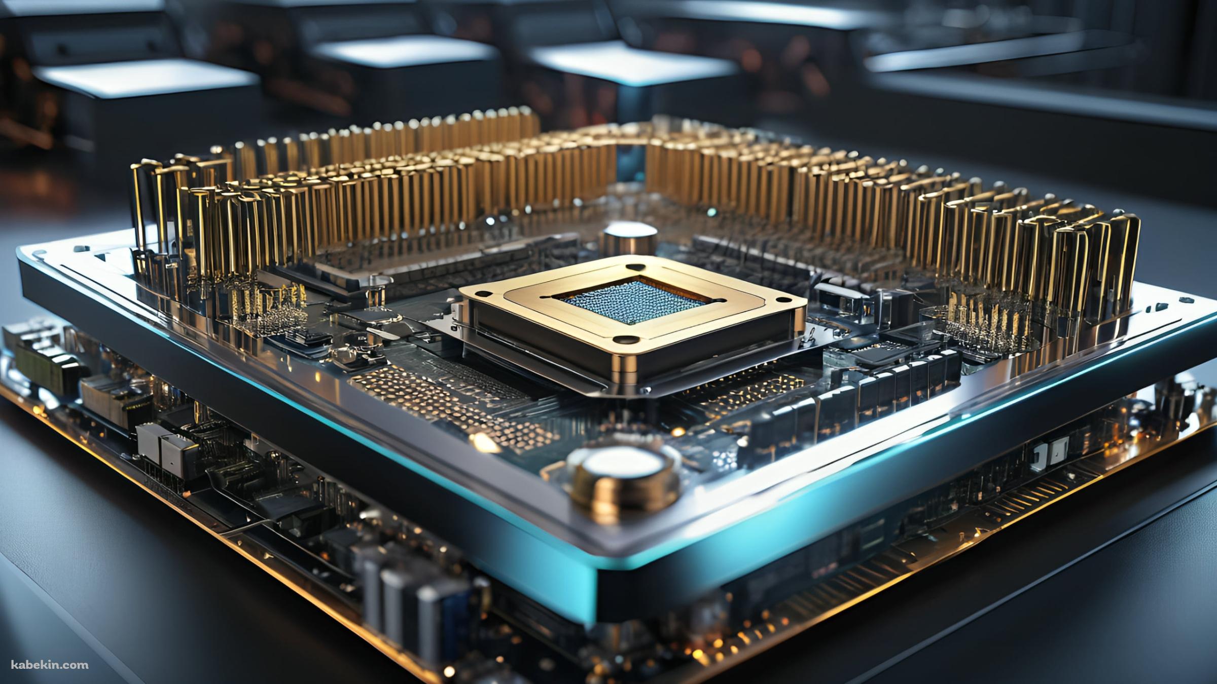 量子コンピューター / CGの壁紙(2400px x 1350px) 高画質 PC・デスクトップ用