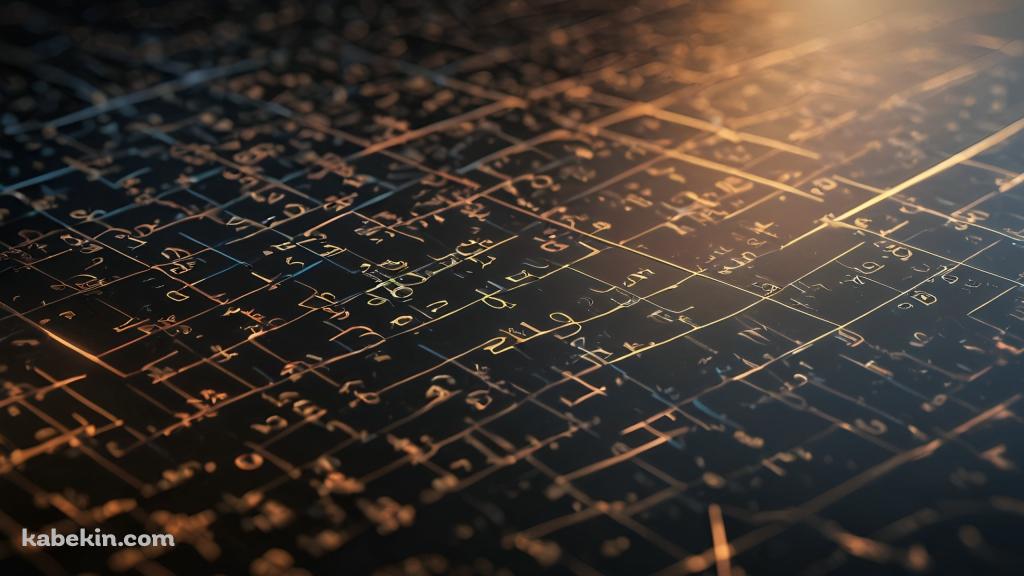 数式・計算式・黒地・数学の壁紙(1024px x 576px) 高画質 PC・デスクトップ用