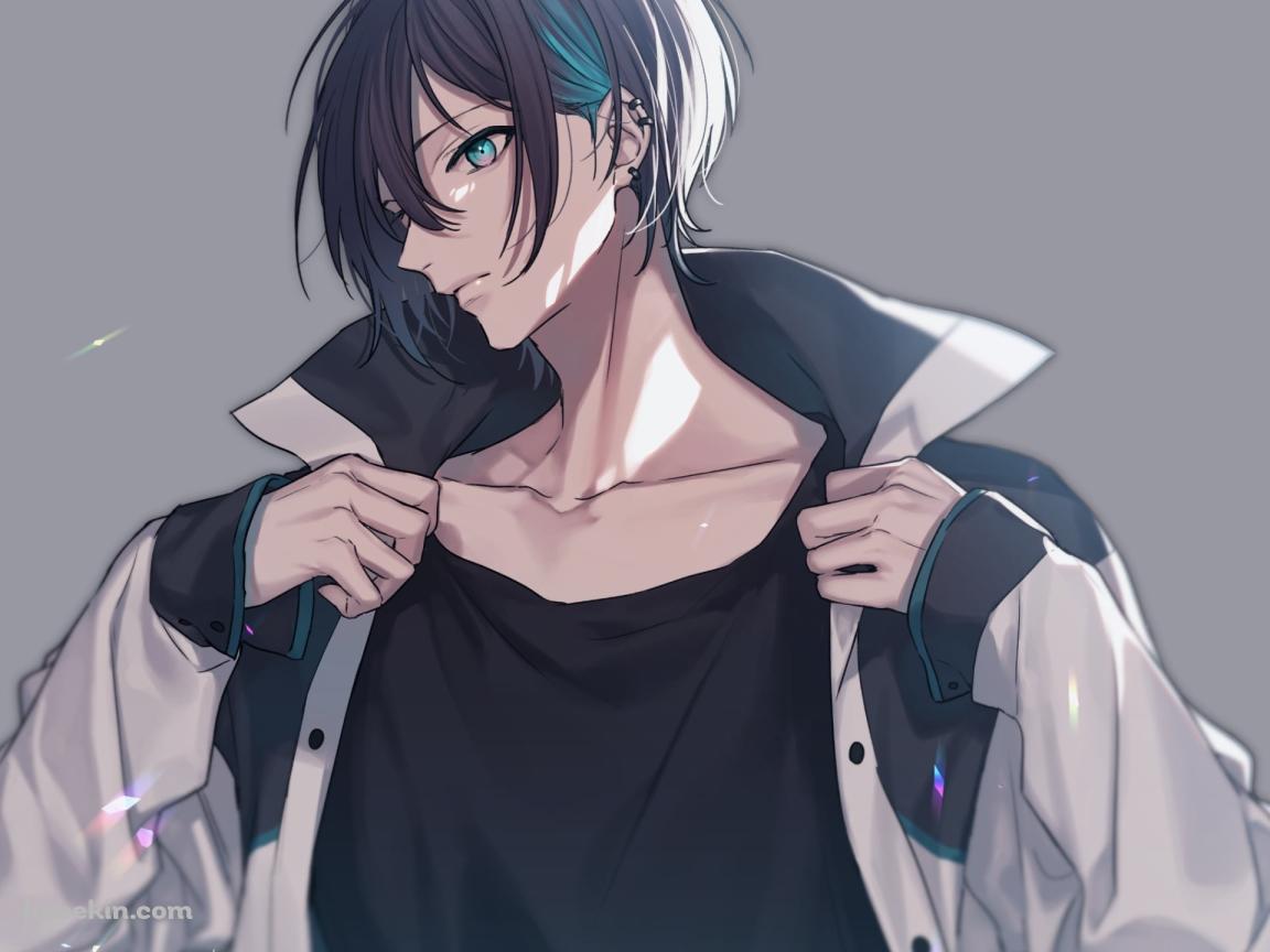 服をなおす黛灰 / にじさんじ / バーチャルYouTuber / Vtuberの壁紙(1152px x 864px) 高画質 PC・デスクトップ用