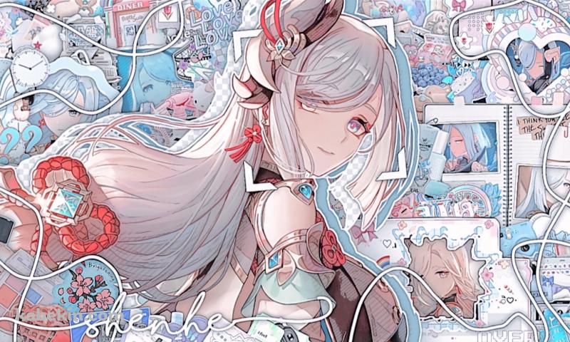 振り向く可愛いシェンヘ / 原神の壁紙(800px x 480px) 高画質 PC・デスクトップ用