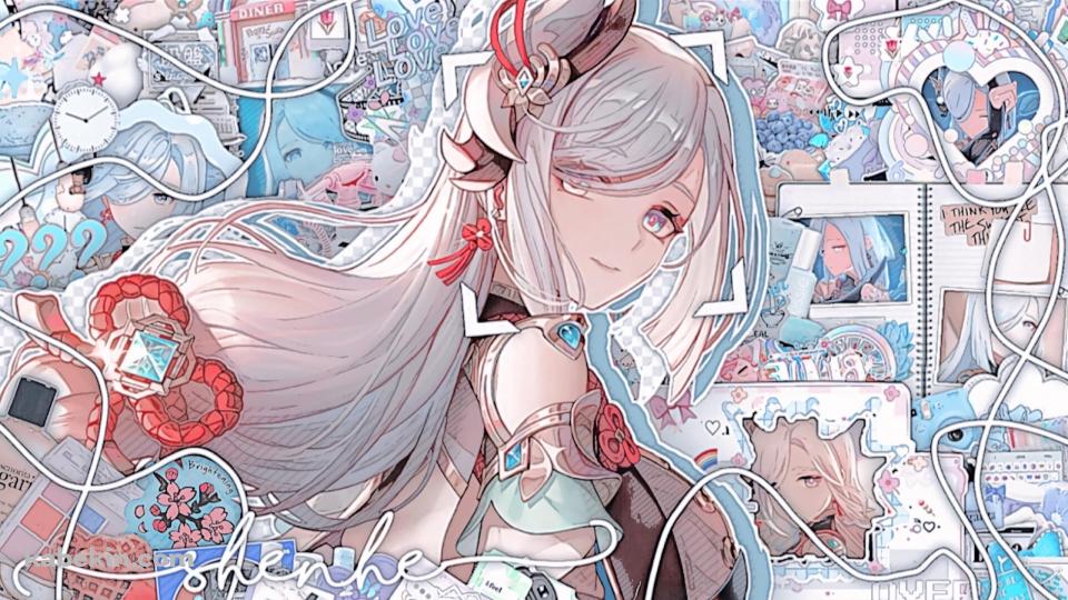 振り向く可愛いシェンヘ / 原神の壁紙(960px x 540px) 高画質 PC・デスクトップ用