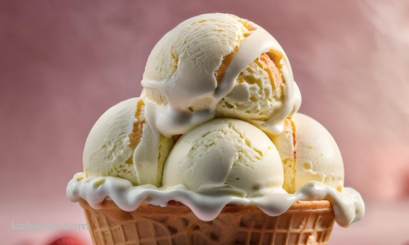 アイスクリーム / バニラ / ピンクの背景の壁紙(800px x 480px) 高画質 PC・デスクトップ用