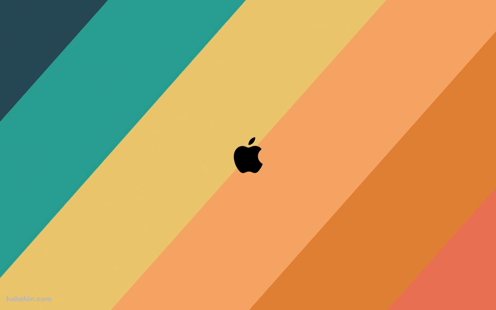 緑・ピンク・黄色のグラデーションのグラデーション / Apple / ミニマル / ロゴの壁紙(1680px x 1050px) 高画質 PC・デスクトップ用