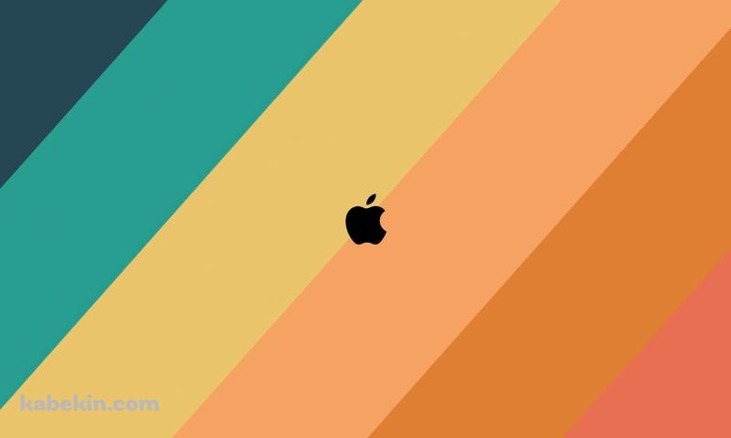 緑・ピンク・黄色のグラデーションのグラデーション / Apple / ミニマル / ロゴの壁紙(800px x 480px) 高画質 PC・デスクトップ用