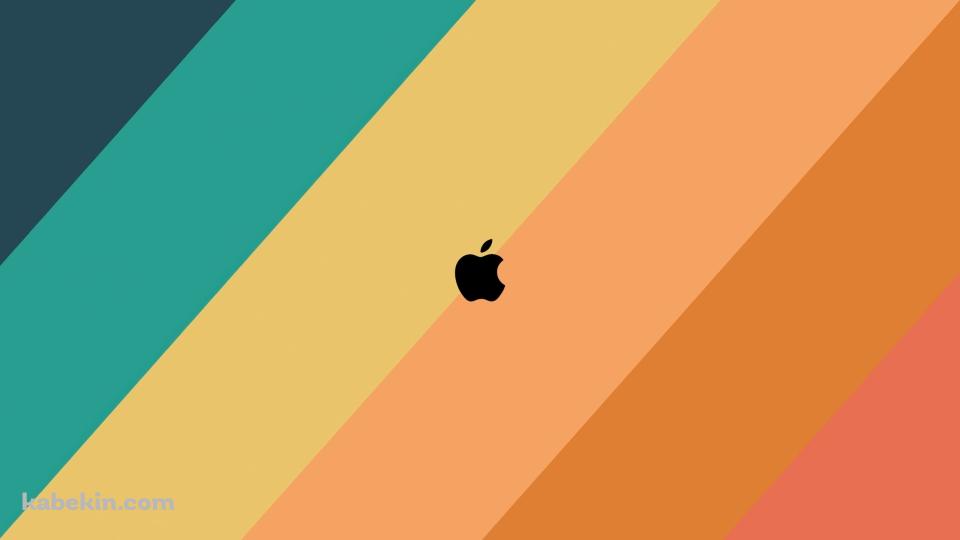 緑・ピンク・黄色のグラデーションのグラデーション / Apple / ミニマル / ロゴの壁紙(960px x 540px) 高画質 PC・デスクトップ用