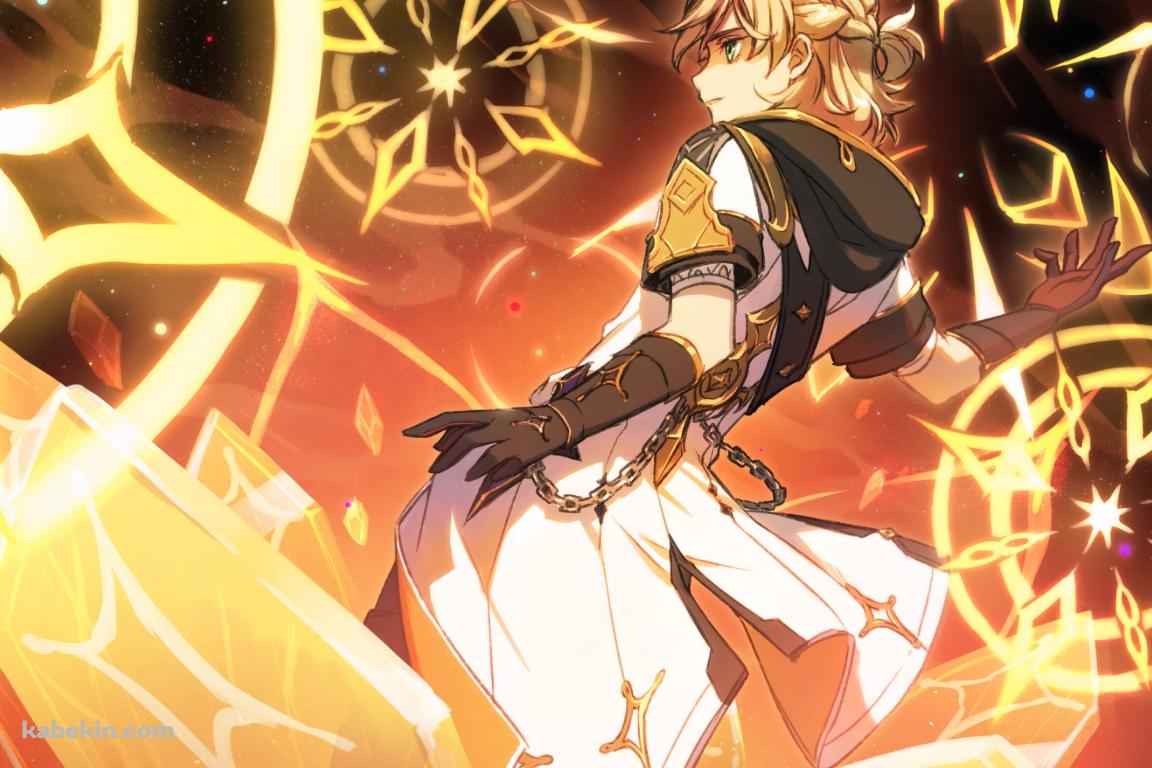 無数の魔法を詠唱するかっこいいアルベド / 原神の壁紙(1152px x 768px) 高画質 PC・デスクトップ用
