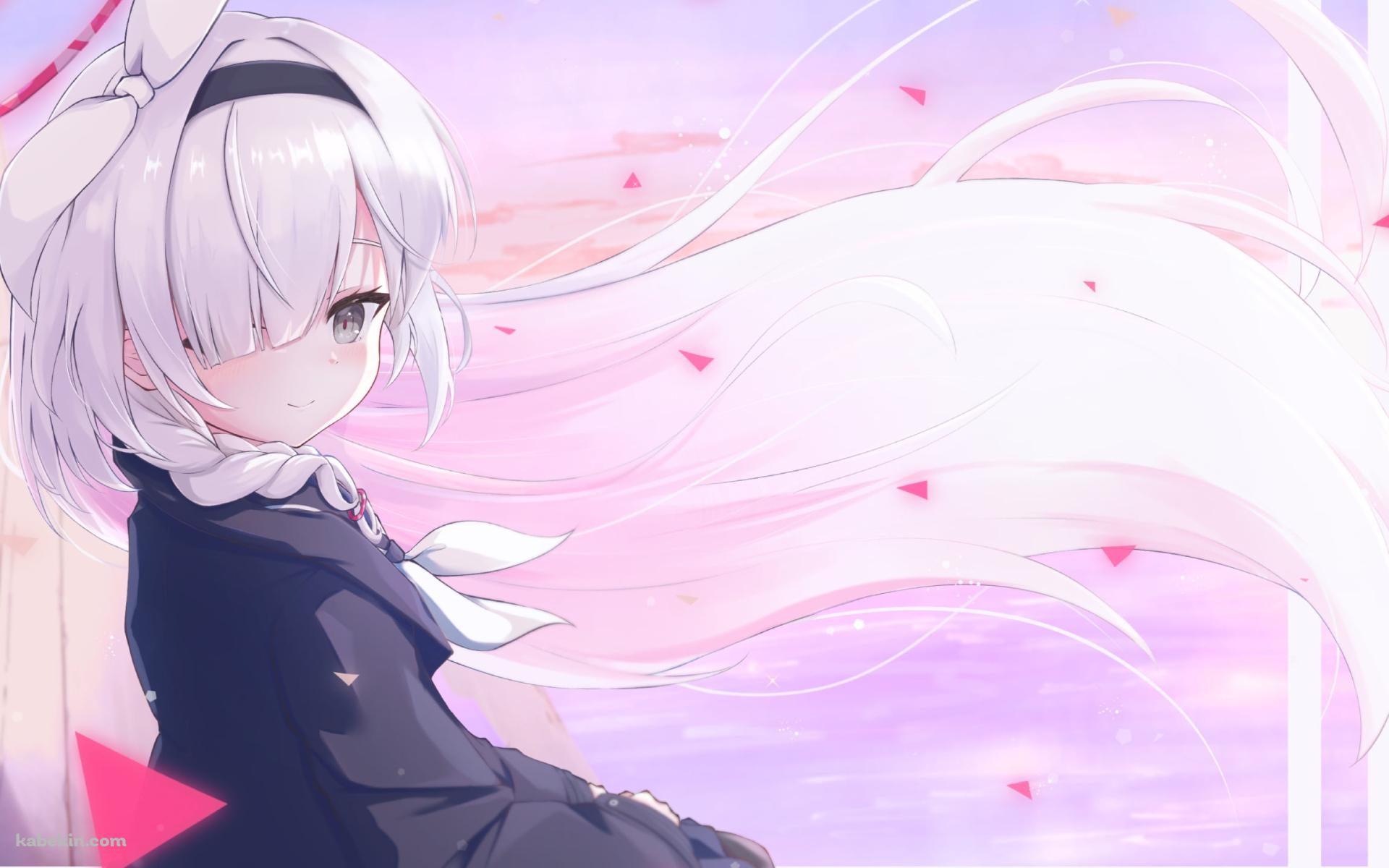 髪をなびかせるプラナ / 窓辺 / ブルーアーカイブの壁紙(1920px x 1200px) 高画質 PC・デスクトップ用