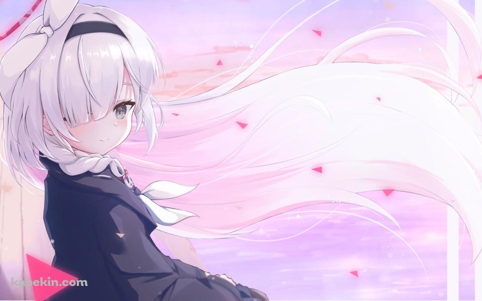 髪をなびかせるプラナ / 窓辺 / ブルーアーカイブの壁紙(960px x 600px) 高画質 PC・デスクトップ用