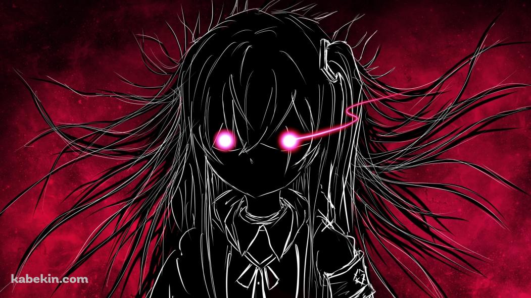 ピンクに目が光るUMP45 / ドールズフロントラインの壁紙(1051px x 591px) 高画質 PC・デスクトップ用
