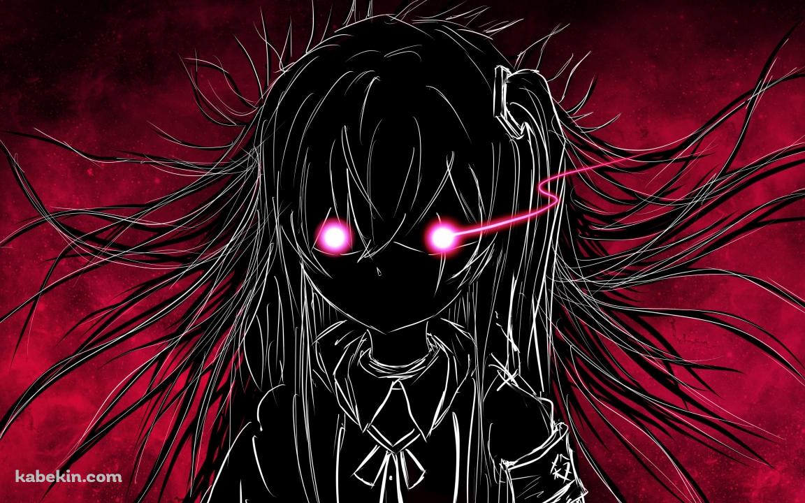 ピンクに目が光るUMP45 / ドールズフロントラインの壁紙(1152px x 720px) 高画質 PC・デスクトップ用