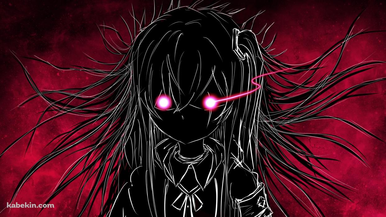 ピンクに目が光るUMP45 / ドールズフロントラインの壁紙(1242px x 698px) 高画質 PC・デスクトップ用