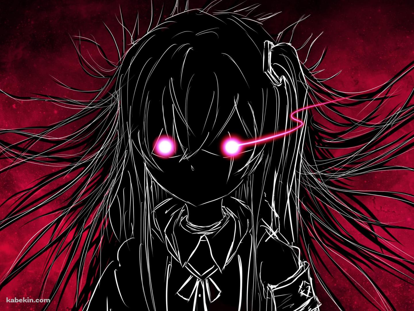 ピンクに目が光るUMP45 / ドールズフロントラインの壁紙(1440px x 1080px) 高画質 PC・デスクトップ用