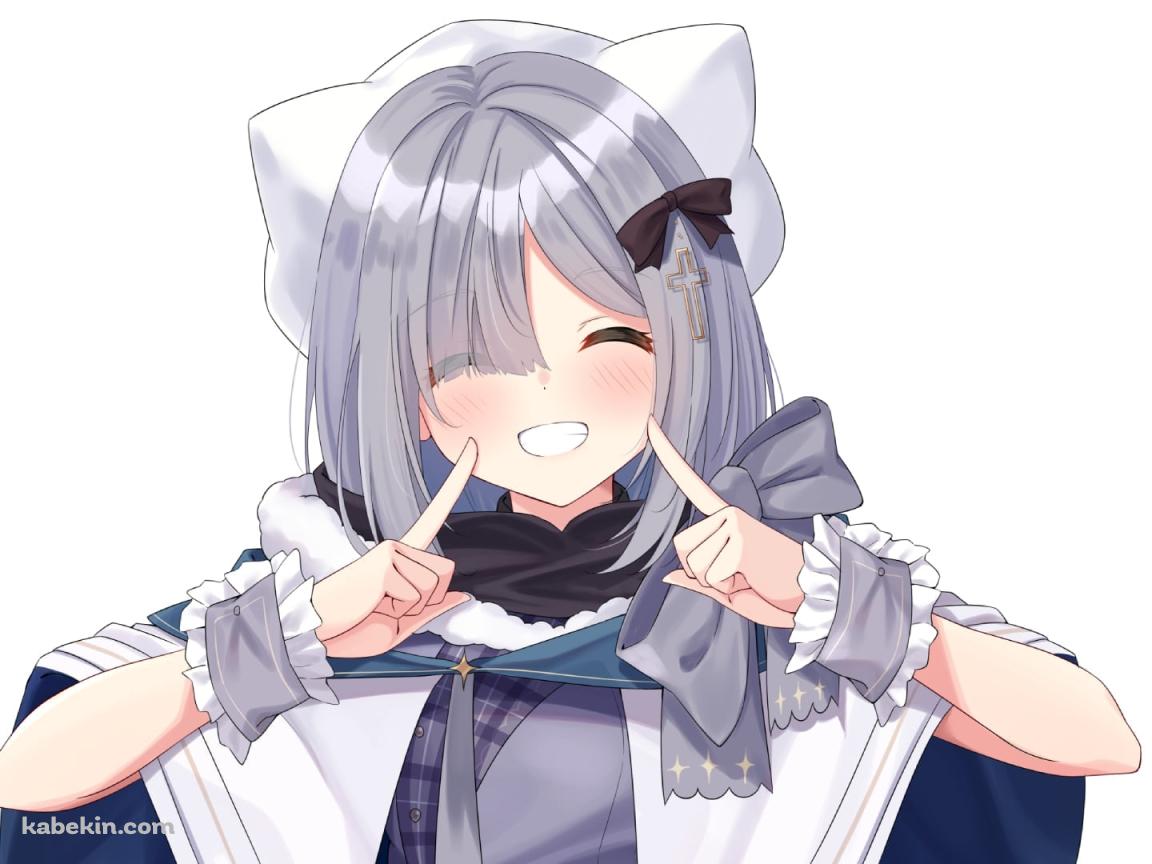 指で顔をさす笑顔の花芽すみれ / ぶいすぽっ！ / バーチャルYouTuber / Vtuberの壁紙(1152px x 864px) 高画質 PC・デスクトップ用