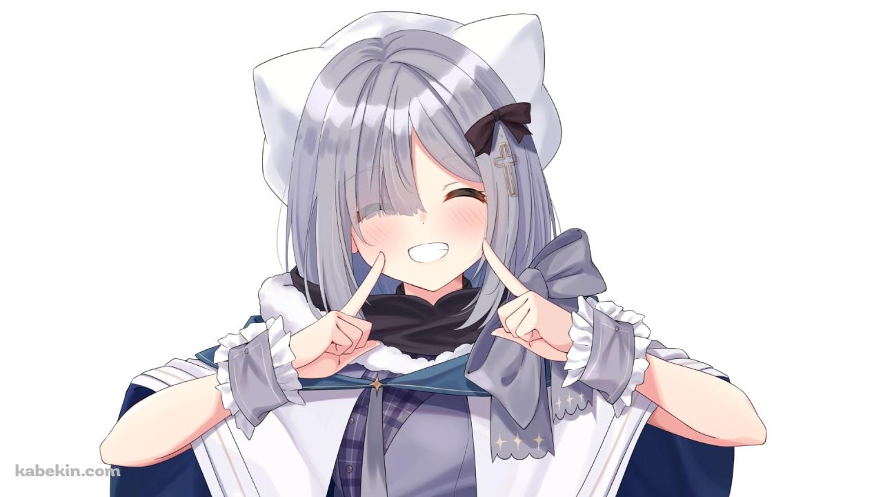 指で顔をさす笑顔の花芽すみれ / ぶいすぽっ！ / バーチャルYouTuber / Vtuberの壁紙(1280px x 720px) 高画質 PC・デスクトップ用
