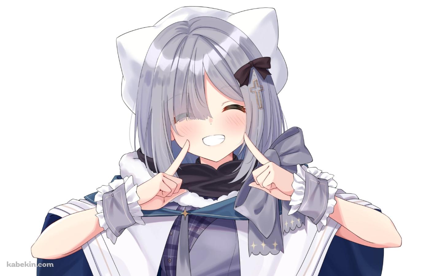 指で顔をさす笑顔の花芽すみれ / ぶいすぽっ！ / バーチャルYouTuber / Vtuberの壁紙(1440px x 900px) 高画質 PC・デスクトップ用