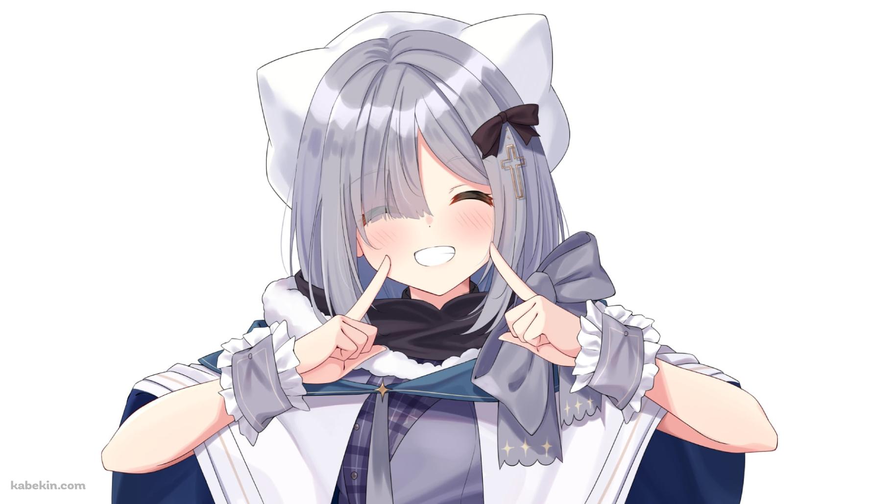 指で顔をさす笑顔の花芽すみれ / ぶいすぽっ！ / バーチャルYouTuber / Vtuberの壁紙(1829px x 1029px) 高画質 PC・デスクトップ用