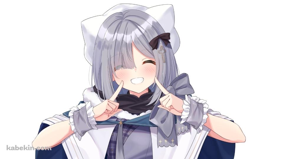 指で顔をさす笑顔の花芽すみれ / ぶいすぽっ！ / バーチャルYouTuber / Vtuberの壁紙(960px x 540px) 高画質 PC・デスクトップ用