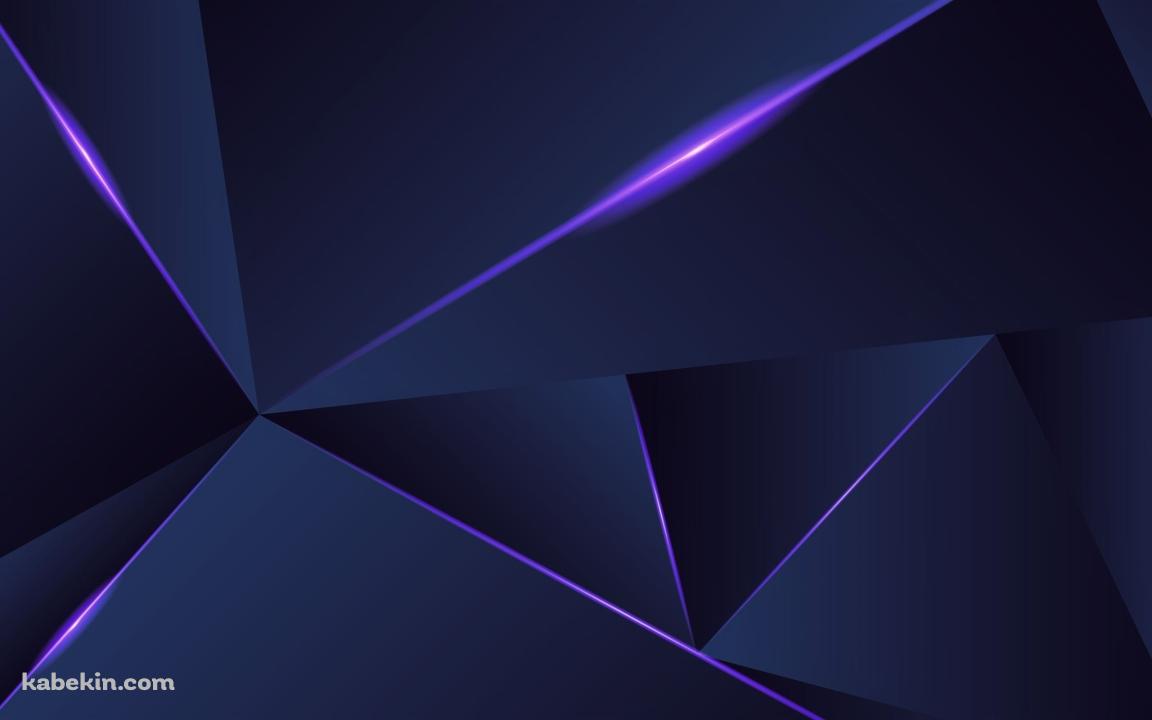 紫に光るライン / 黒いグラデーションの背景の壁紙(1152px x 720px) 高画質 PC・デスクトップ用