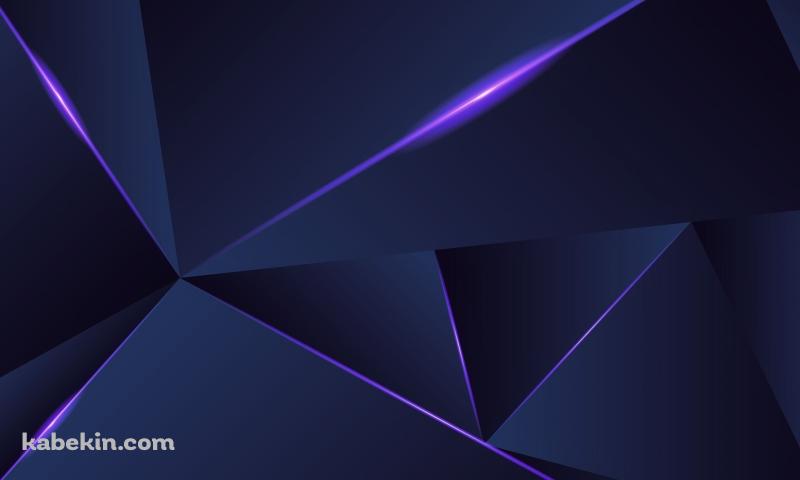 紫に光るライン / 黒いグラデーションの背景の壁紙(800px x 480px) 高画質 PC・デスクトップ用