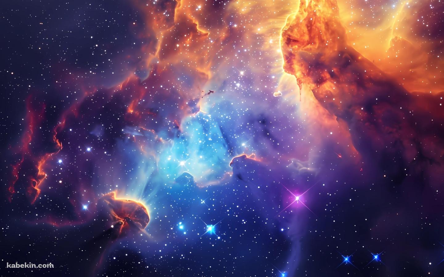 極彩色の宇宙 / 綺麗 / 瞬く星の壁紙(1440px x 900px) 高画質 PC・デスクトップ用