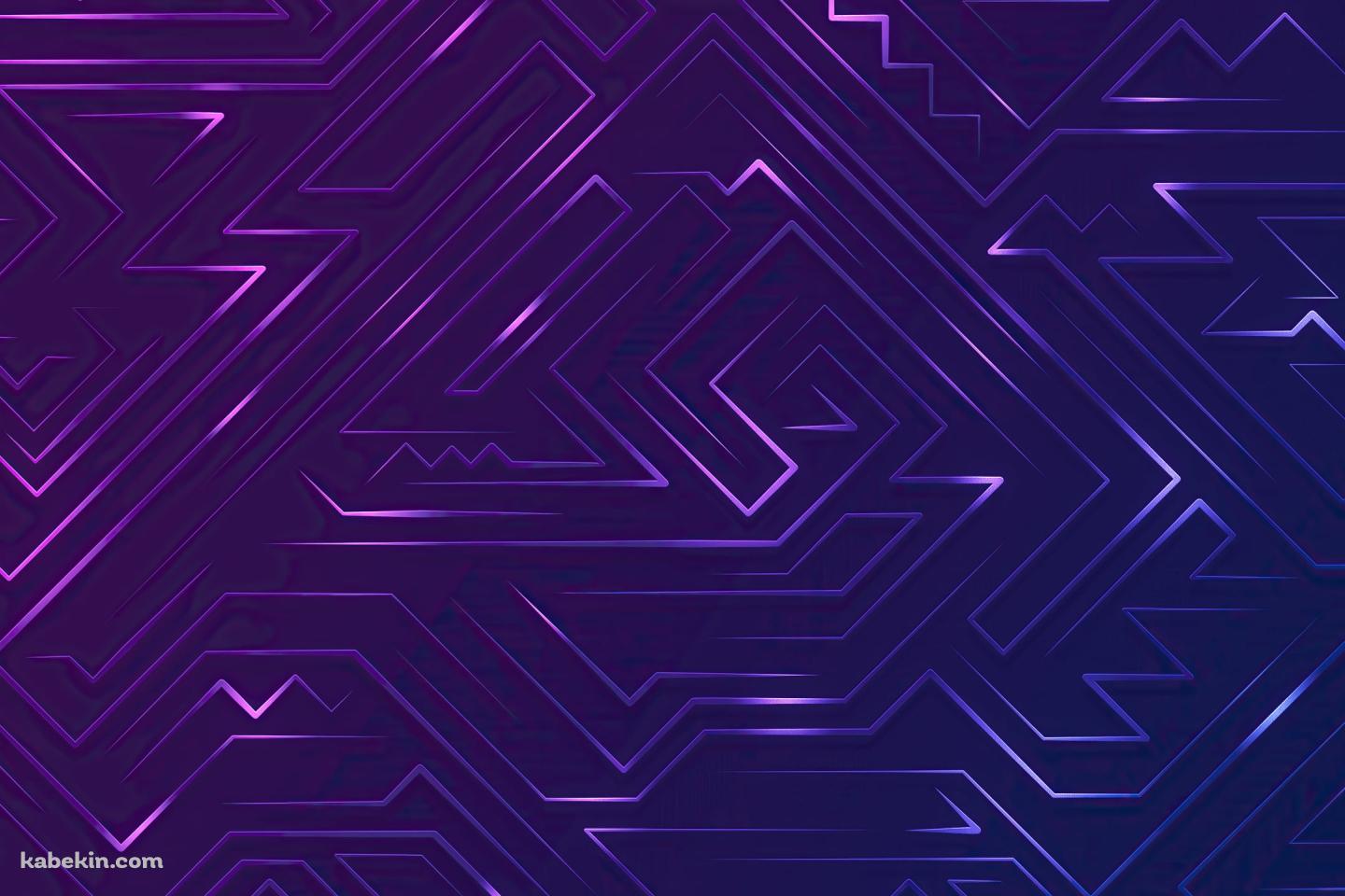 迷路のような紫の線の壁紙(1440px x 960px) 高画質 PC・デスクトップ用
