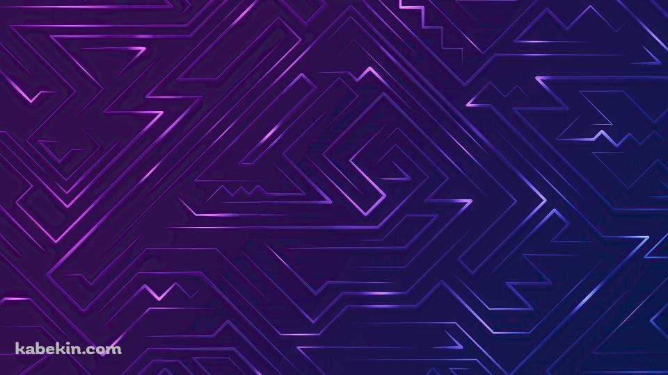 迷路のような紫の線の壁紙(960px x 540px) 高画質 PC・デスクトップ用