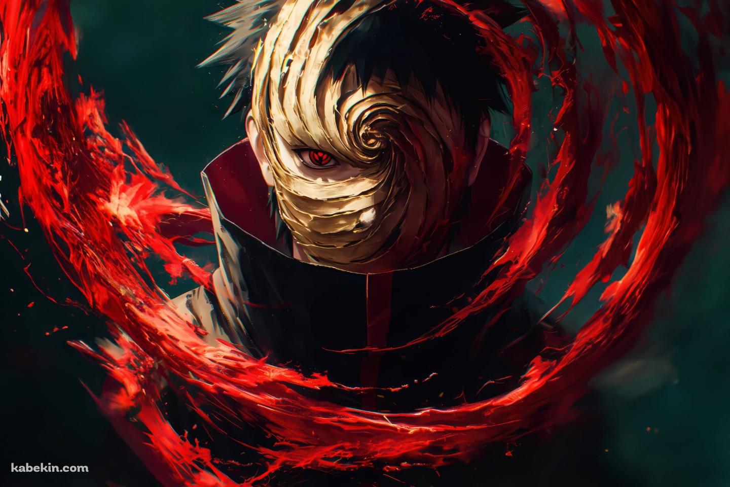 仮面から瞳を覗かせるうちはオビト / Obito Uchiha / NARUTOの壁紙(1440px x 960px) 高画質 PC・デスクトップ用