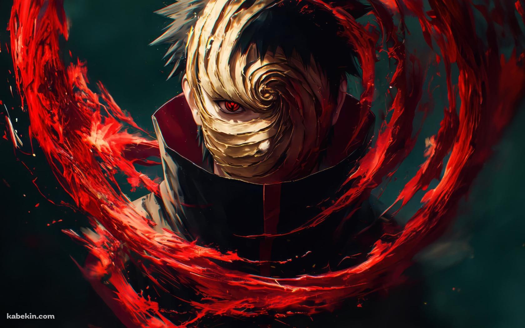 仮面から瞳を覗かせるうちはオビト / Obito Uchiha / NARUTOの壁紙(1680px x 1050px) 高画質 PC・デスクトップ用