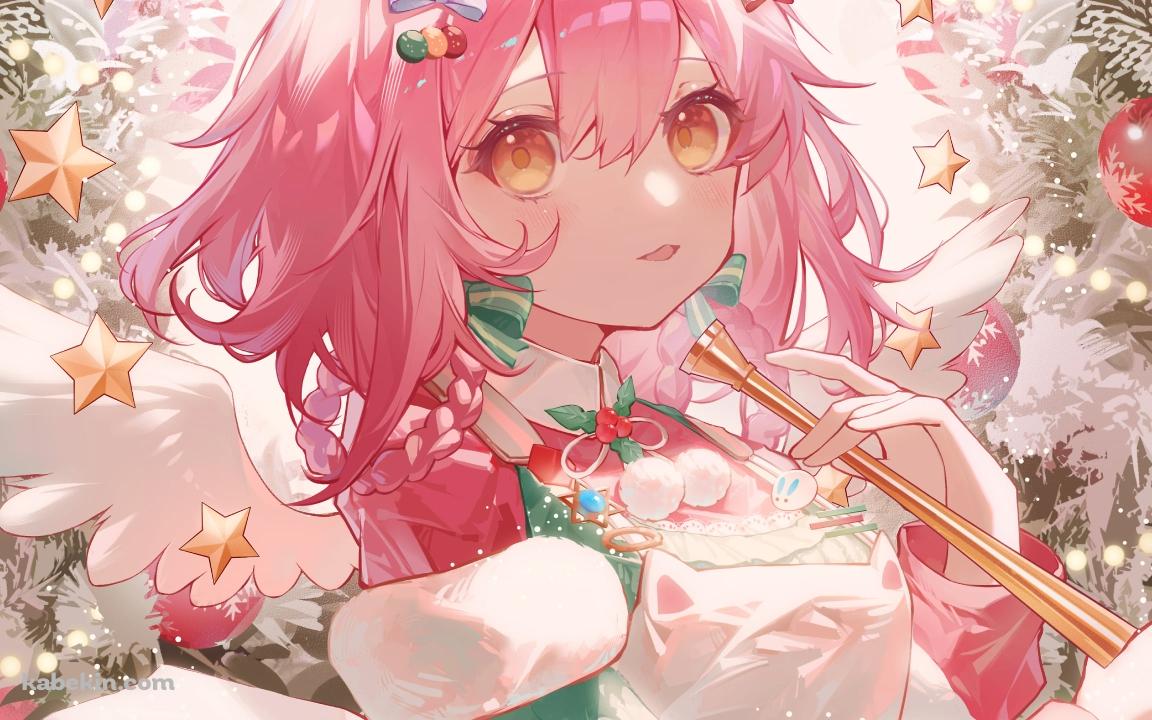 クリスマスの飾りに囲まれたゴールデングロー / アークナイツの壁紙(1152px x 720px) 高画質 PC・デスクトップ用