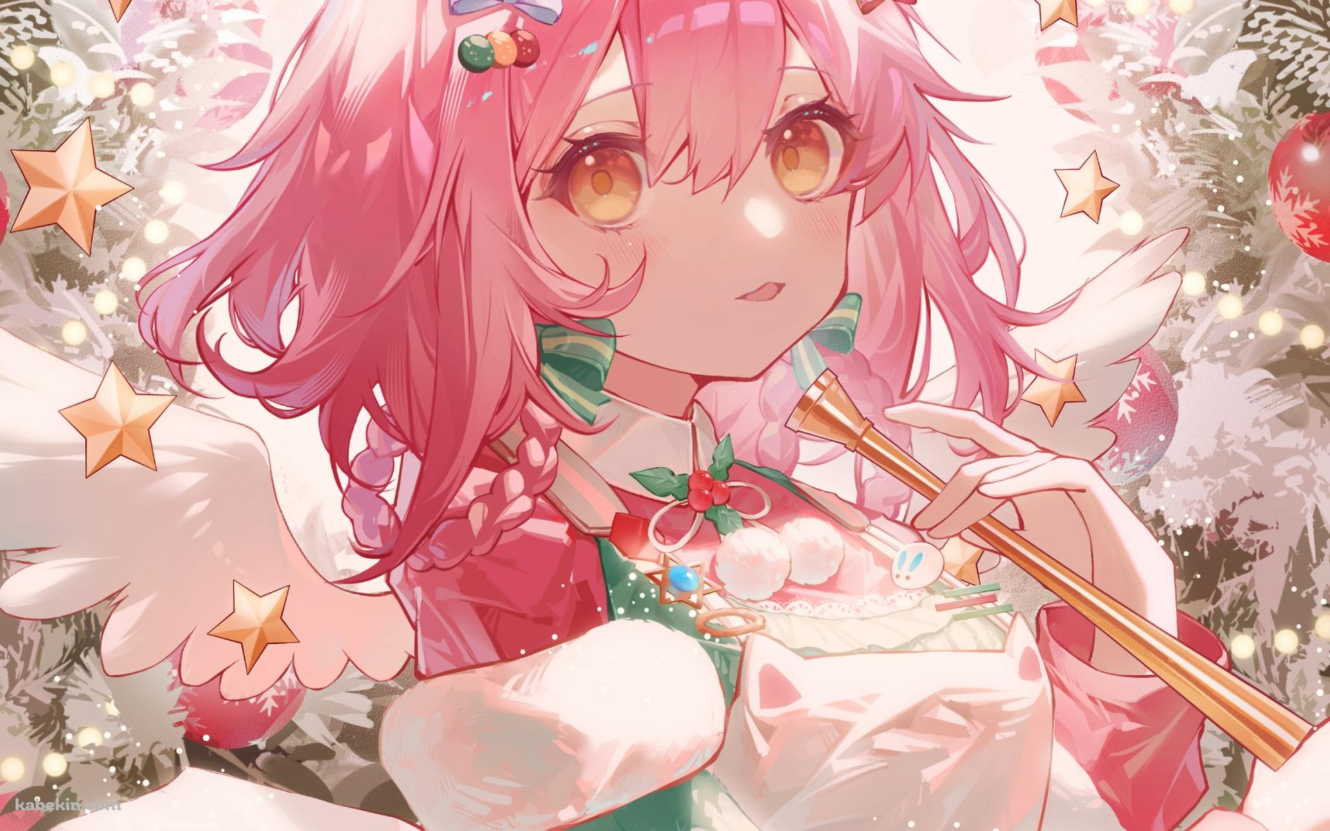 クリスマスの飾りに囲まれたゴールデングロー / アークナイツの壁紙(1920px x 1200px) 高画質 PC・デスクトップ用