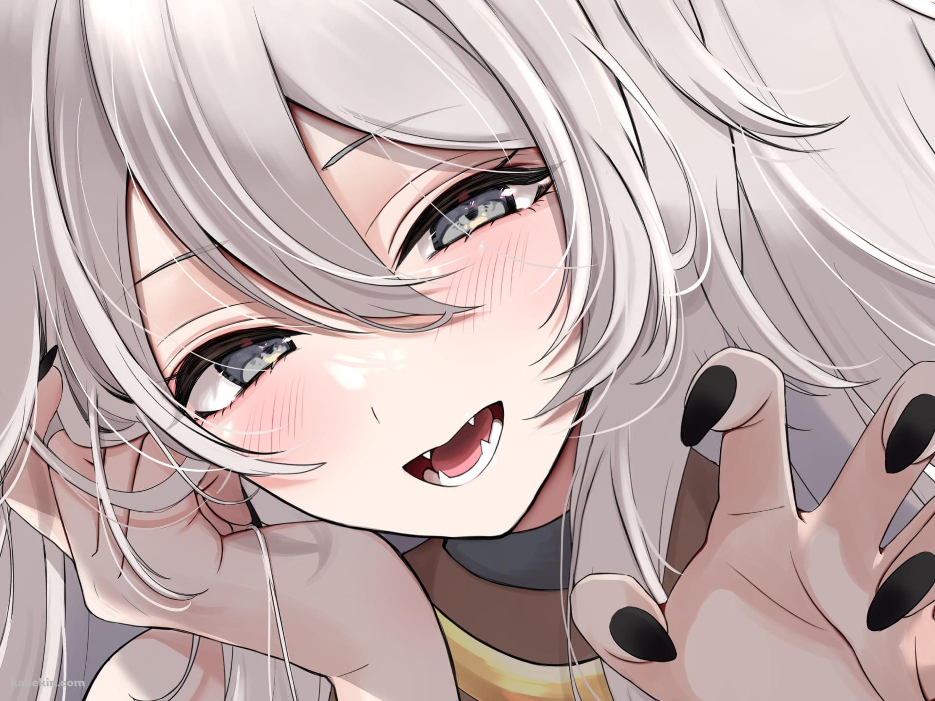 左手をかざす獅白ぼたん / ホロライブ / バーチャルYouTuberの壁紙(1920px x 1440px) 高画質 PC・デスクトップ用