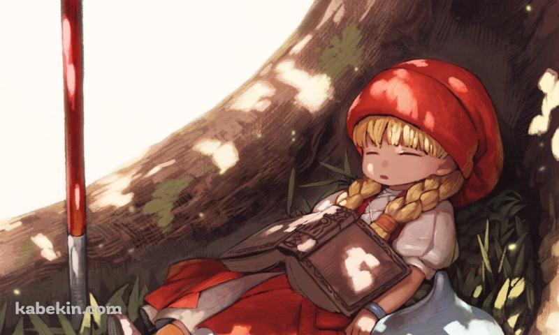木陰で昼寝するベロニカ / ドラゴンクエストの壁紙(800px x 480px) 高画質 PC・デスクトップ用
