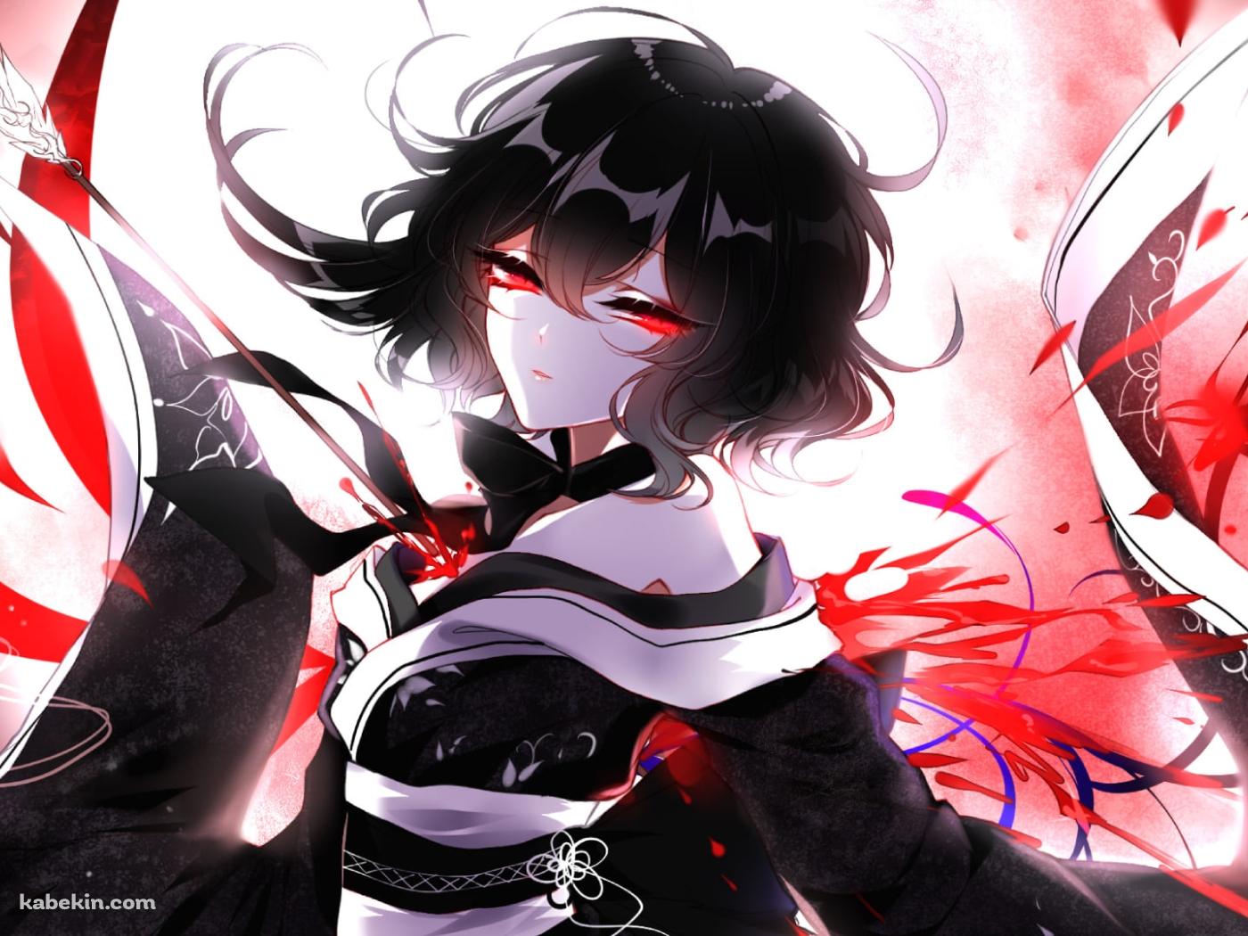 黒い着物を着た封獣ぬえ / 東方の壁紙(1400px x 1050px) 高画質 PC・デスクトップ用