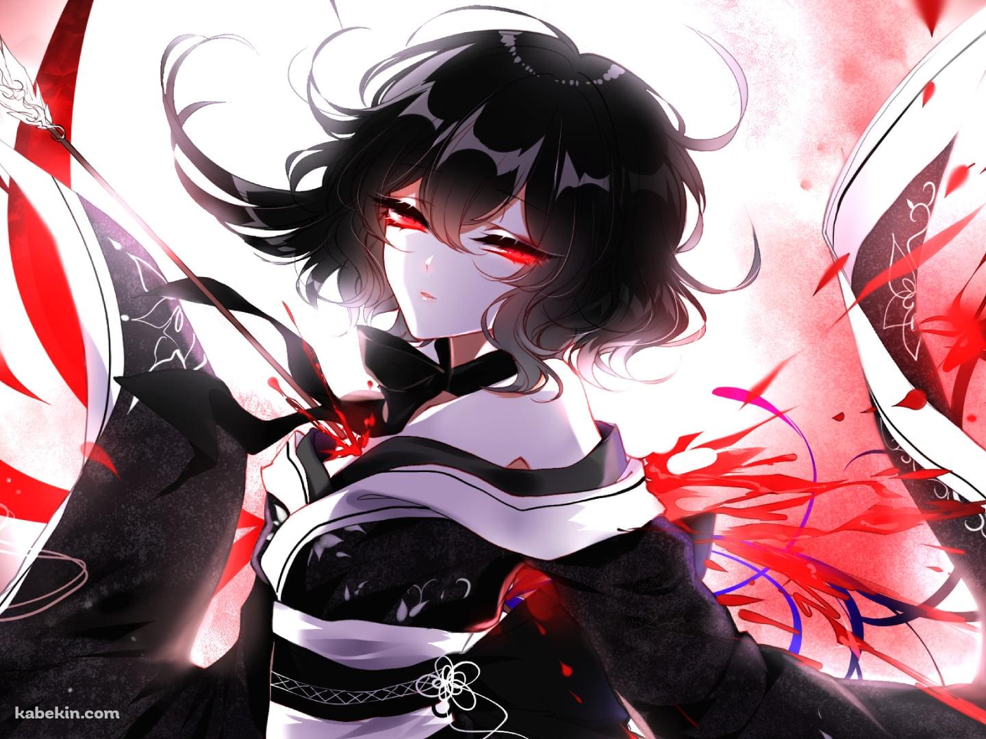 黒い着物を着た封獣ぬえ / 東方の壁紙(1440px x 1080px) 高画質 PC・デスクトップ用
