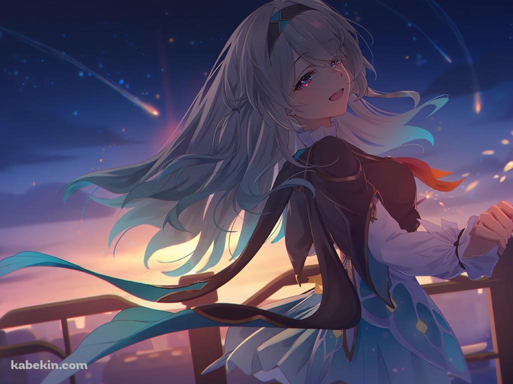 花火を持つホタル / 流れ星 / 崩壊:スターレイルの壁紙(1024px x 768px) 高画質 PC・デスクトップ用