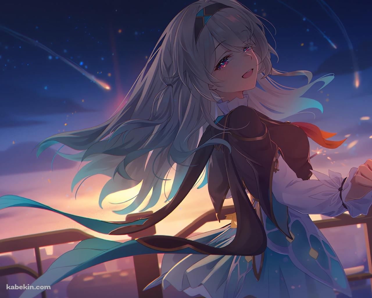 花火を持つホタル / 流れ星 / 崩壊:スターレイルの壁紙(1280px x 1024px) 高画質 PC・デスクトップ用
