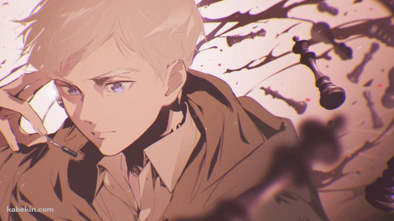 こめかみに指をあてるノーマン / 約束のネバーランドの壁紙(1280px x 720px) 高画質 PC・デスクトップ用