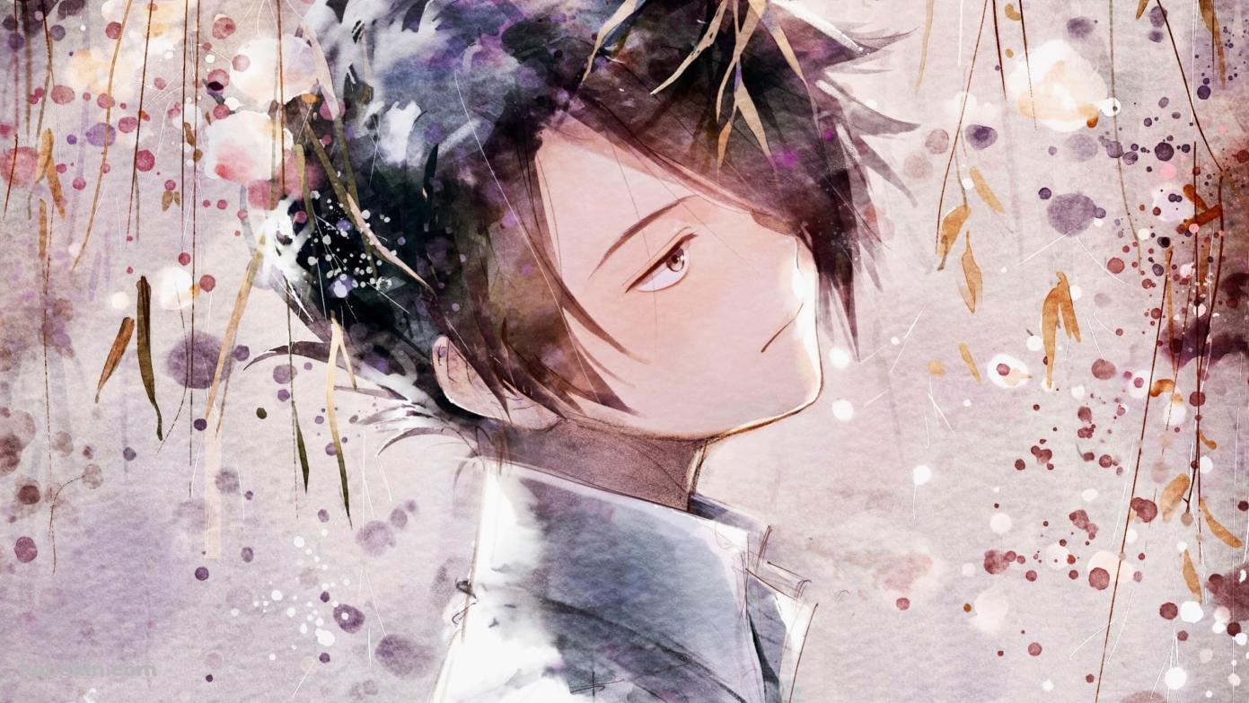 草木とレイ / 約束のネバーランドの壁紙(1391px x 783px) 高画質 PC・デスクトップ用