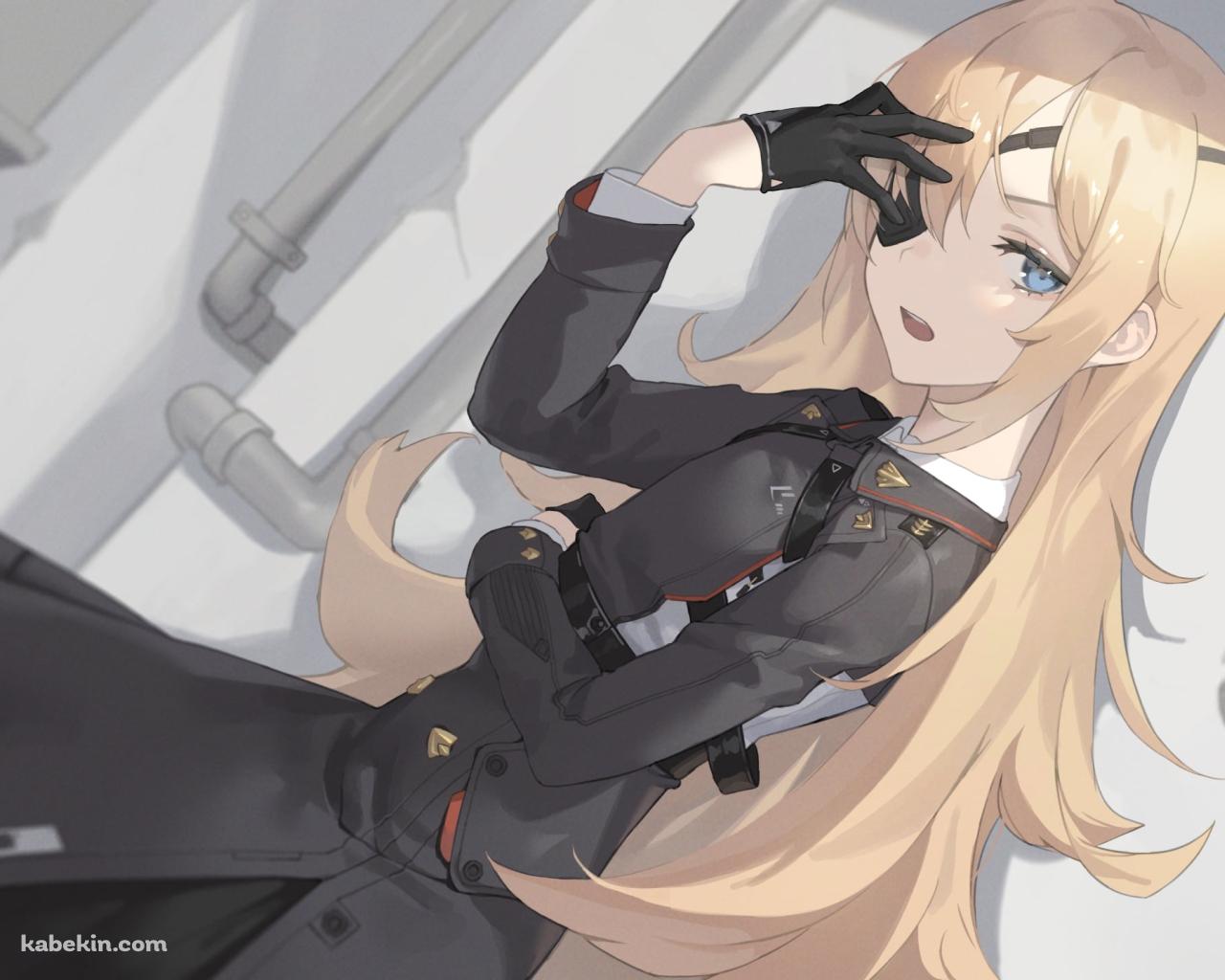 眼帯に手をかけるギロチン / 勝利の女神 NIKKEの壁紙(1280px x 1024px) 高画質 PC・デスクトップ用