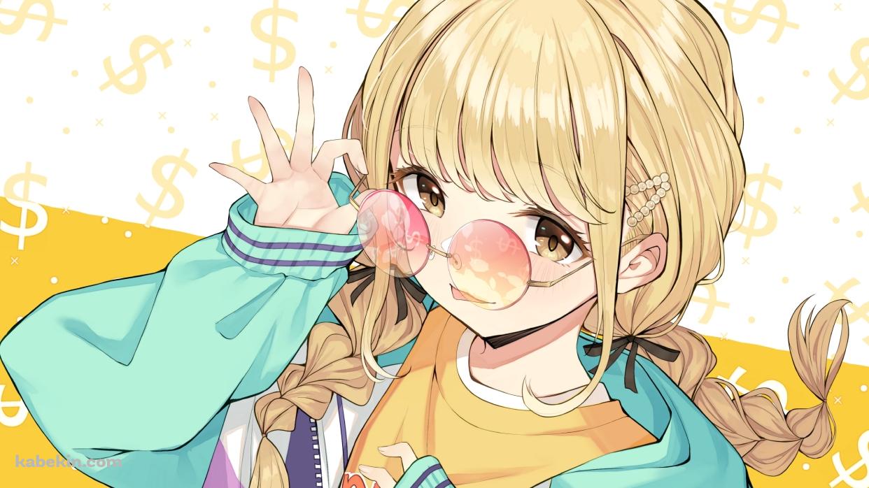 ピンクのサングラスに手をかけ舌を出す藤田ことね / 学園アイドルマスターの壁紙(1242px x 698px) 高画質 PC・デスクトップ用