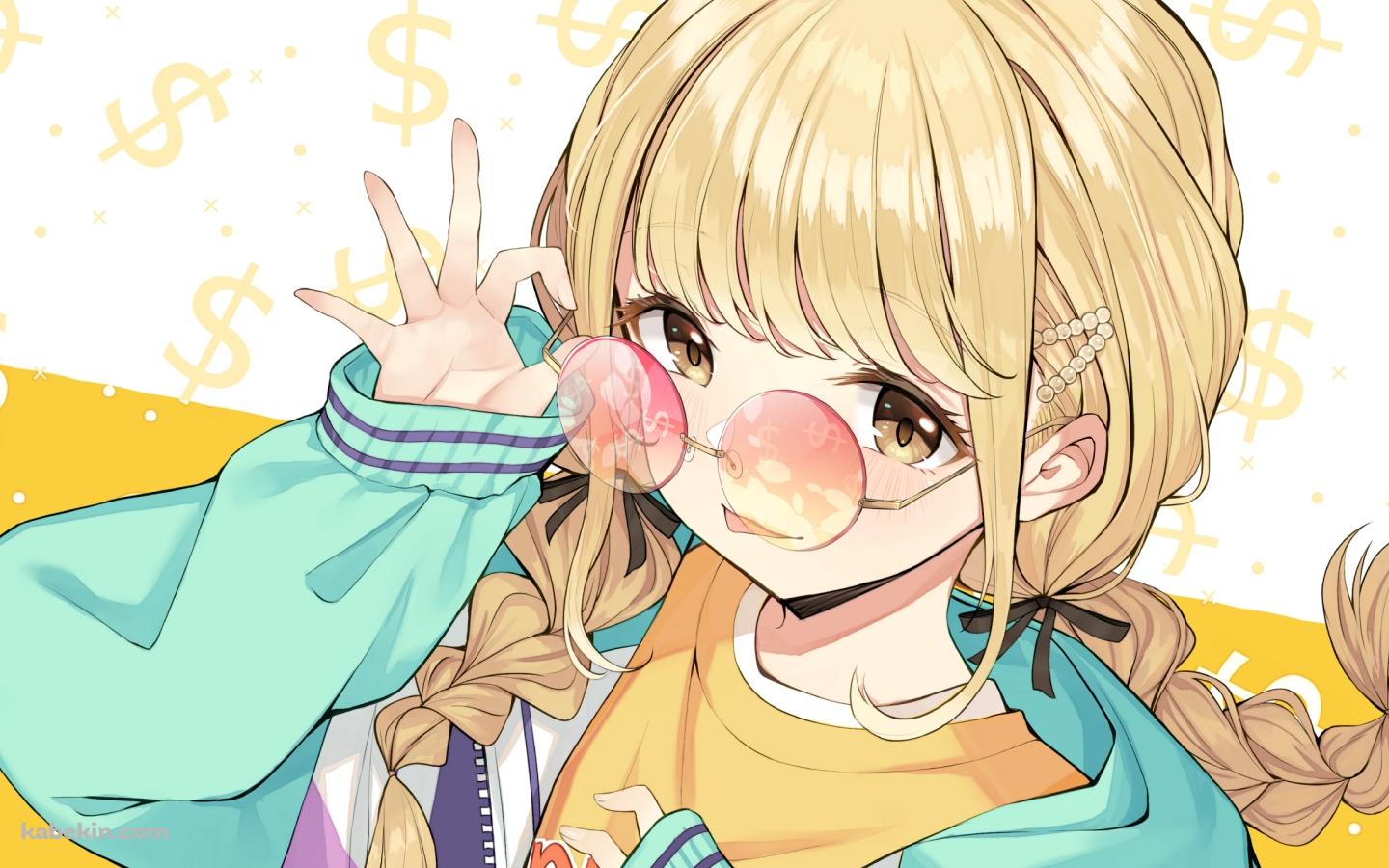 ピンクのサングラスに手をかけ舌を出す藤田ことね / 学園アイドルマスターの壁紙(1440px x 900px) 高画質 PC・デスクトップ用